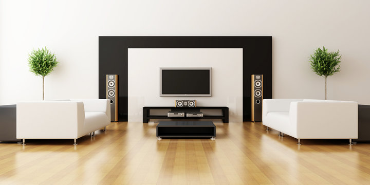 Modern interior of a room