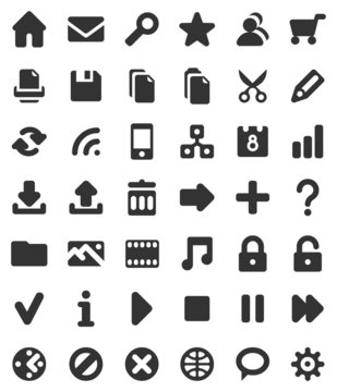 Icons for web sites and multimedia applications