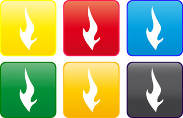 Flame web button