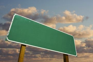 Blank Green Road Sign © Andy Dean