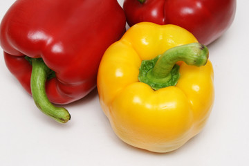 rote gelbe paprika