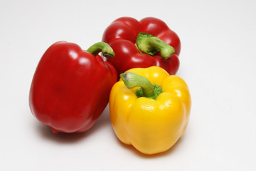 rote gelbe paprika