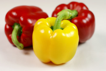 rote gelbe paprika