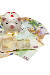 Euro piggy bank