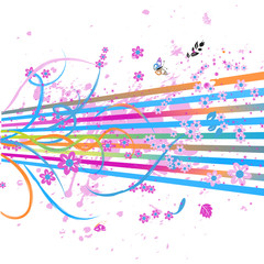 Abstract floral background