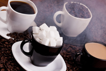 cups of coffee