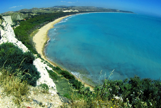 clasical Italy ,Sicily, coast near Eraclea city