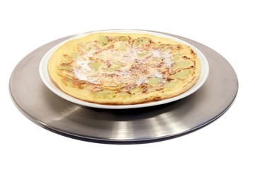 Pfannkuchen mit Rhabarber