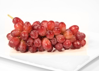 Trauben auf Teller