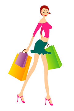 Shopping girl