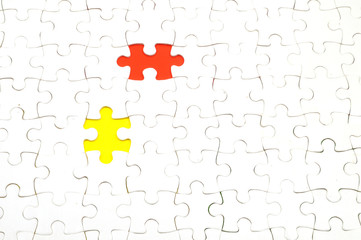 Puzzle with missing pieces