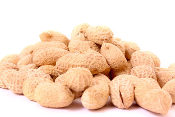 Peanuts isolated on white