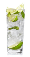 Mint, lime ice vodka