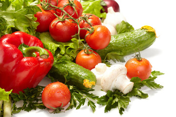 Fresh Vegetables, Fruits and other foodstuffs.
