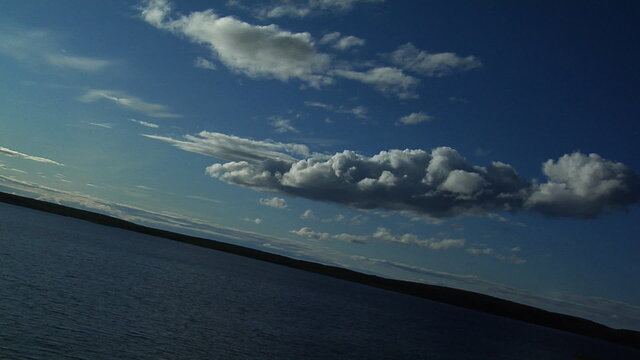 Lake and Clouds in timelapse