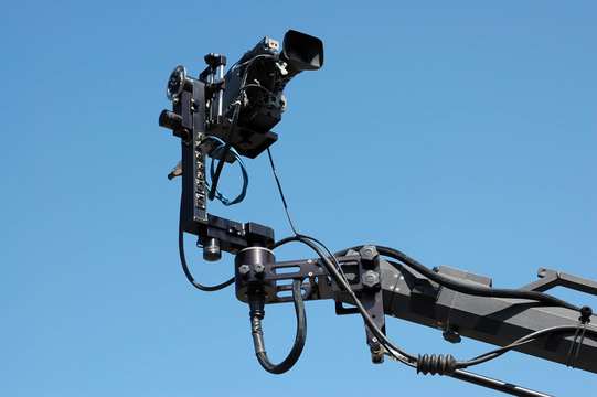 camera on crane or jib