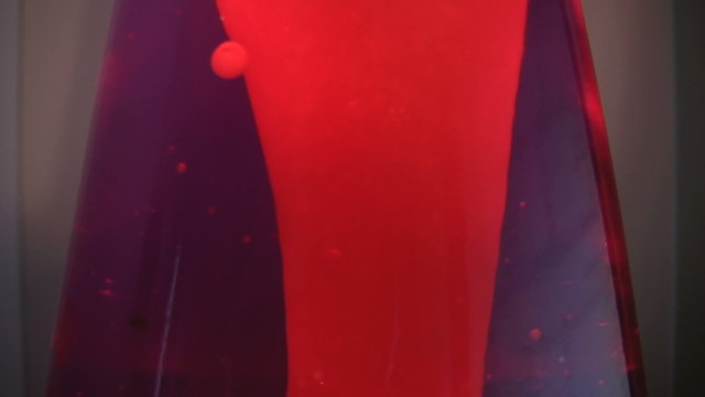 Red Lava Lamp Close Up