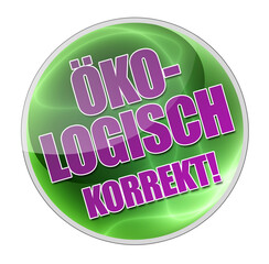 Ökologisch korrekt! Button