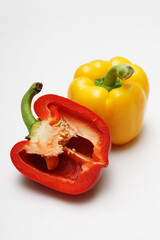 rote gelbe paprika