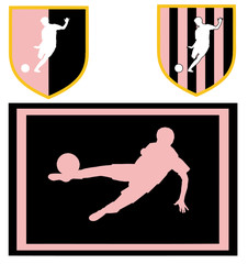 colori sociali calcio rosa nero