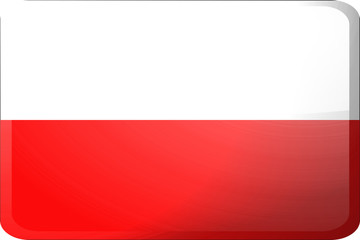 Flag of Poland button