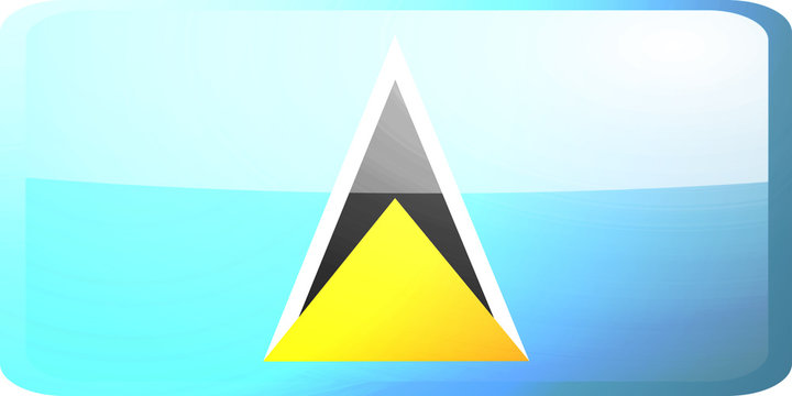 Flag of Saint Lucia button