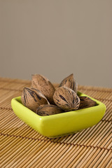 Pecan nuts (Carya illinoinensis).