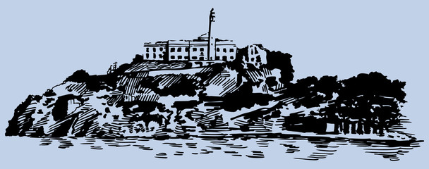 Alcatraz Island - obrazy, fototapety, plakaty