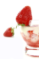 verrine fraise.