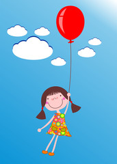 Girl with balloon