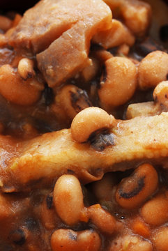 Fagiolini dell occhio con cotenne - Antipasti della lombardia