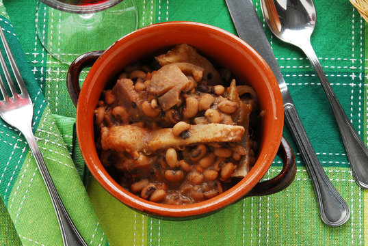 Fagiolini dell occhio con cotenne - Antipasti della lombardia