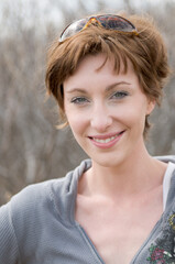 Smiling beautiful young woman