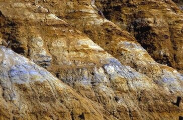 Copper mine tailings, Quebec, Canada