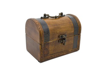 Trunk isolated on the white background