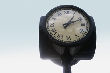 Old fashioned public clock