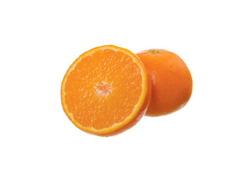 orange, isolated on white background, no shadow