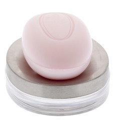 rosa Seife mit Seifenschüssel