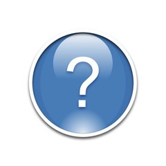 Bouton Glossy Aide Bleu