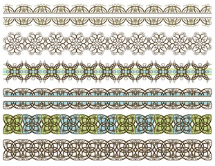 six decorative lines