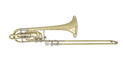 Bass Trombone on White