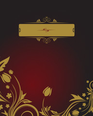 Floral background with place for your text