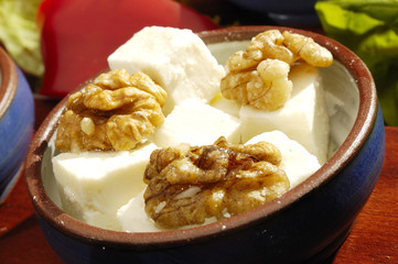 Mexican speciality Fetta w honey walnuts