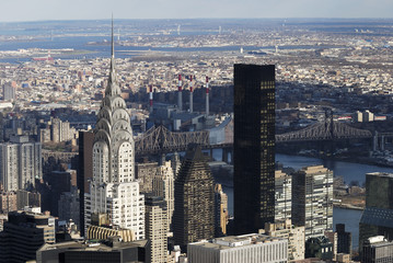 NYC Manhattan Chrysler landscape - obrazy, fototapety, plakaty