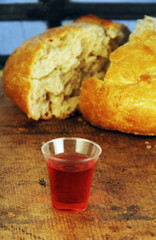 Communion Bread and Wine