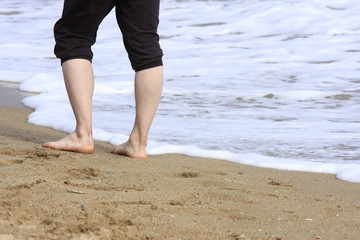 Feet On Beach