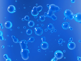 Bubbles in water