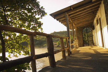 Porch facing water