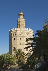 Fototapeta na wymiar Gold Tower, Seville, Andalucia, Spain