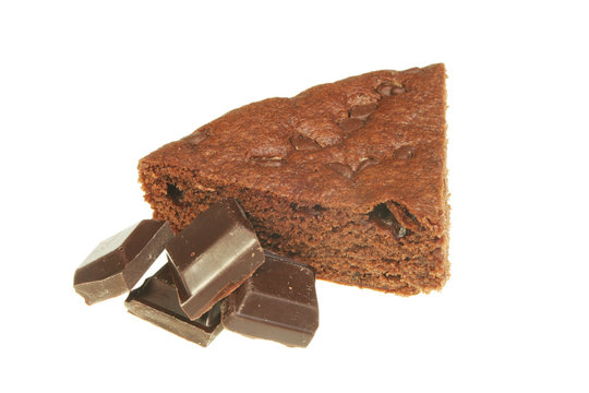 Chocolate brownie slice